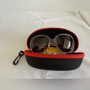 Stylish tan Sunglasses with Case